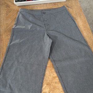 Gray Striped Men's Pants
